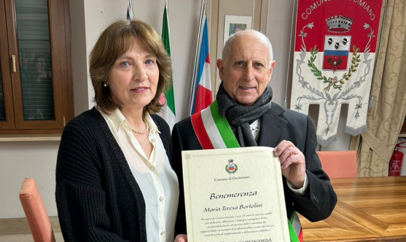 Occimiano, la benemerenza a Maria Teresa Bortolini